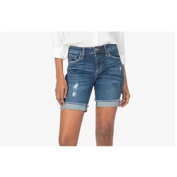 Kut from the Kloth Catherine Boyfriend Shorts - NWT - Size 2‎ - Picture 1 of 7